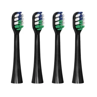 Orta DuPont™ Borsthuvuden Svart - Skonsam & Effektiv Rengöring 4-pack