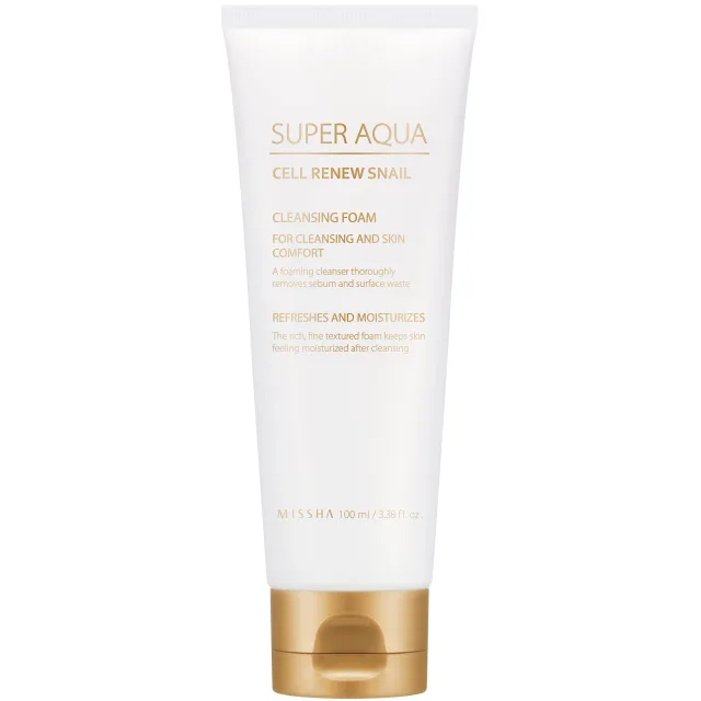 Missha Super Aqua Cell Renew Snail Cleansing Foam
