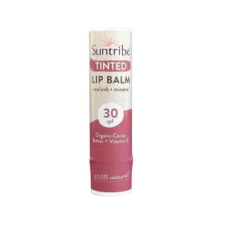 Suntribe Läppbalsam med Naturliga Mineraler Tonad SPF30
