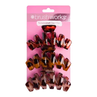 Brushworks Tortoiseshell Claw Clips