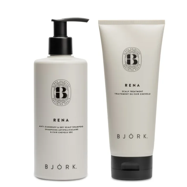 Björk Rena Anti-Dandruff Schampo + Scalp Treatment Duo