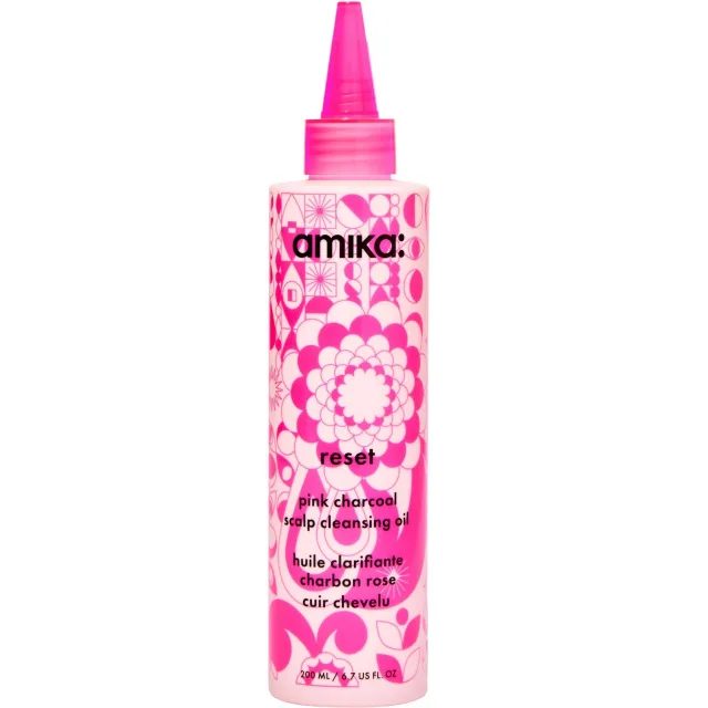Amika Reset Pink Charcoal Scalp Cleansing Oil