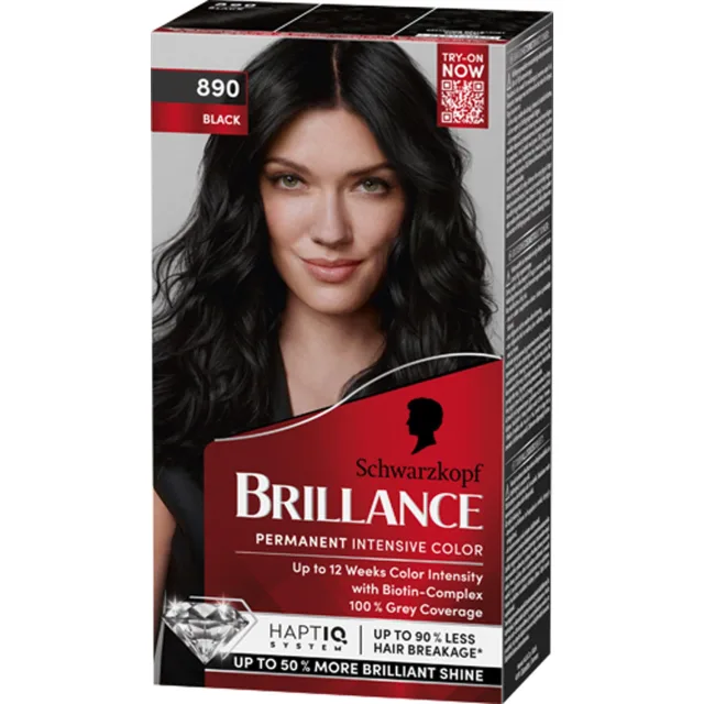 Schwarzkopf Brillance Hårfärg 890 Black