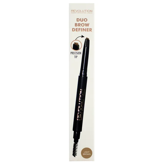 Makeup Revolution Duo Brow Pencil Light Brown