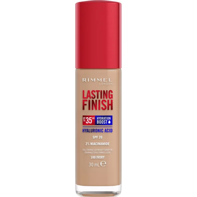 Rimmel London Clean Lasting Finish Foundation 100 Ivory · 30 ml