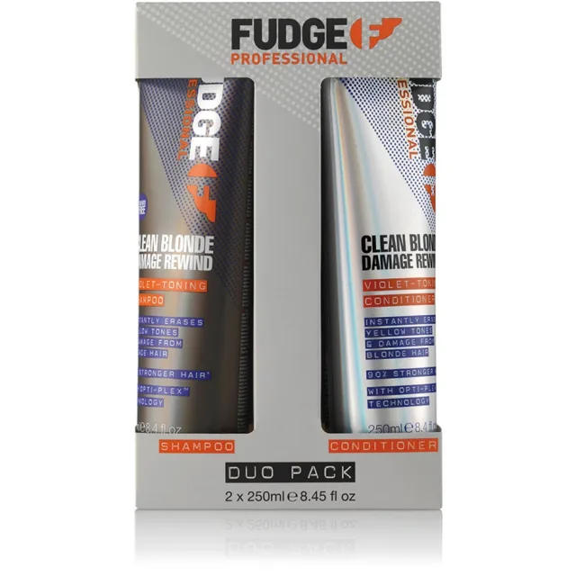 fudge Clean Blonde Damage Rewind Violet Duo Shampoo & Conditioner