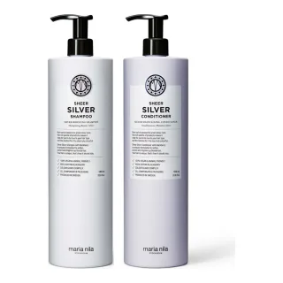 maria nila Sheer Silver Set Shampoo Conditioner