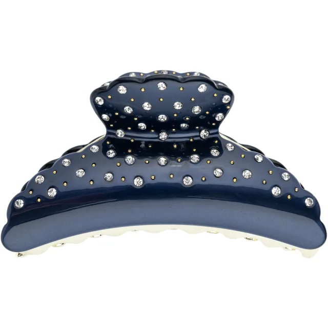 Dark Crystal Hair Claw X Large Navy Blue