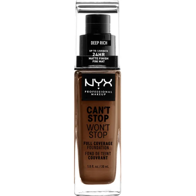 NYX Professional Makeup Can't Stop Won't Stop Foundation Deep rich