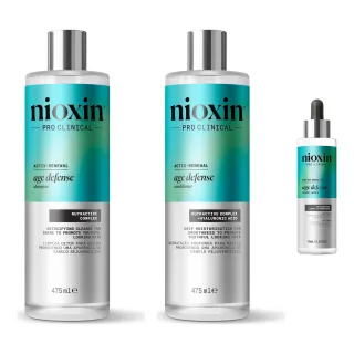 Nioxin Ageless Hair Defense System Shampoo & Conditioner & Serum