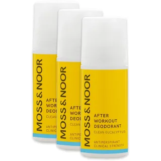 Moss & Noor After Workout Deodorant Clean Eucalyptus 3 pack