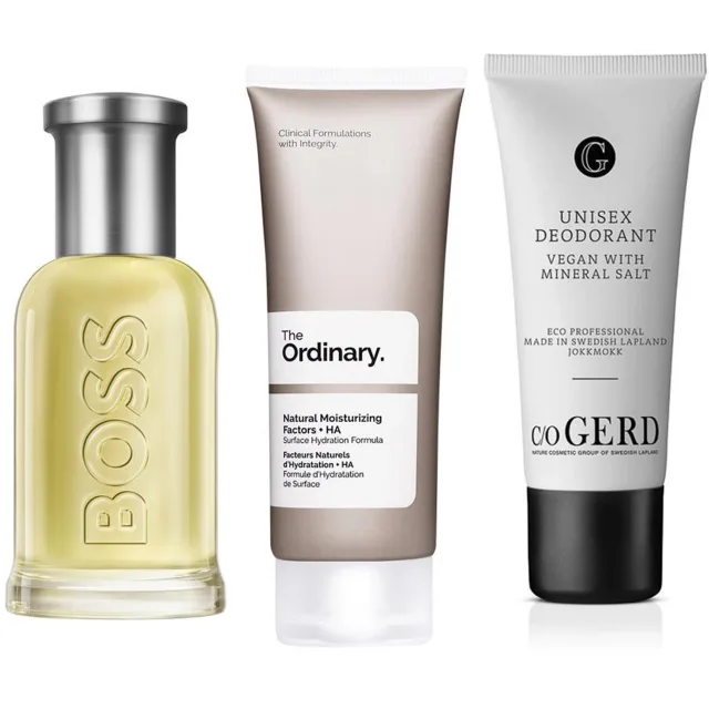 Hugo Boss Classic Hudvårdsrutin – Present till honom EdT Moisturizing Cream & Deo