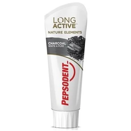 Pepsodent Long Active Nature Elements Charcoal Tandkräm