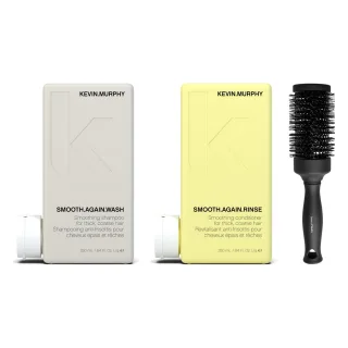 Kevin Murphy Smooth & Styled Hair Set Shampoo Conditioner & Brush