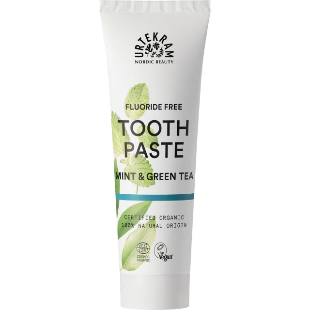 Urtekram Toothpaste Mint & Green Tea Fluoride Free