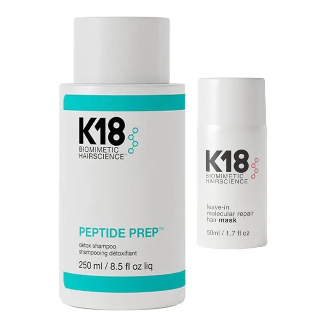K18 Detox Shampoo & Leave-In Repair Mask 250 + · 50 ml