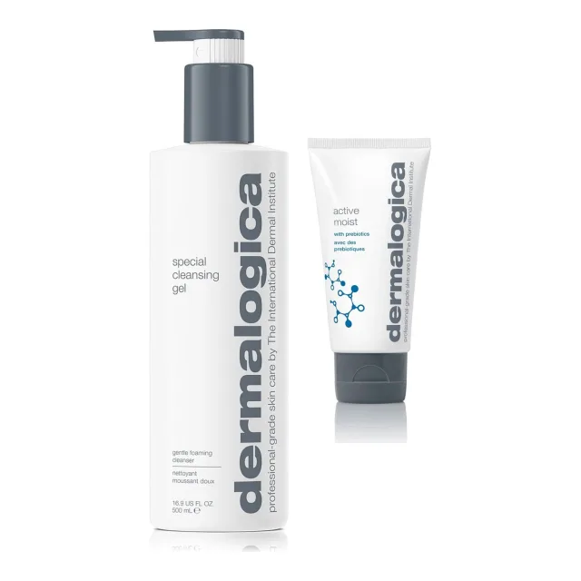 Dermalogica Special Cleansing & Active Moist Set Active Moist + Special Cleansing Gel