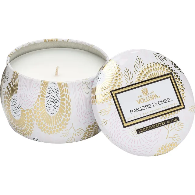 Voluspa Panjore Lychee Decorative Tin Candle