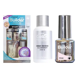 Depend Gel Manicure Starter Collection Starter Kit, High Shine & Builder Pink