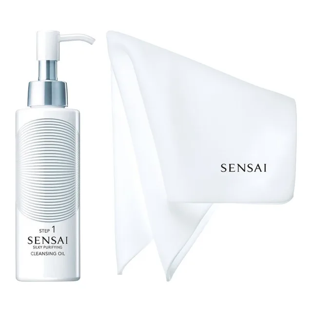 Sensai Silky Purifying Cleansing Oil Step 1 Cleanser & Sponge Chief