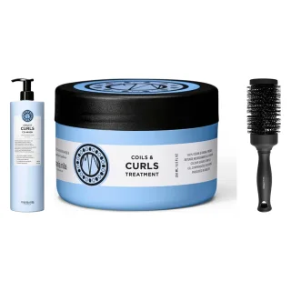 maria nila Curl Definition & Styling Set Co-Wash Masque & Blowout Brush