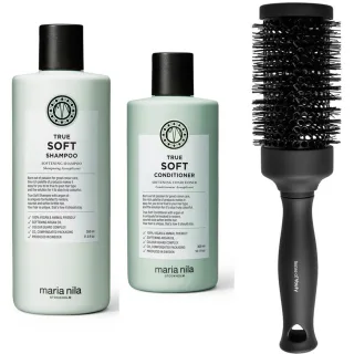 maria nila True Soft Set Shampoo Conditioner & Blowout Brush
