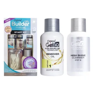 Depend Gel Manicure Starter & Care Set Builder Kit, Remover Oil & High Shine