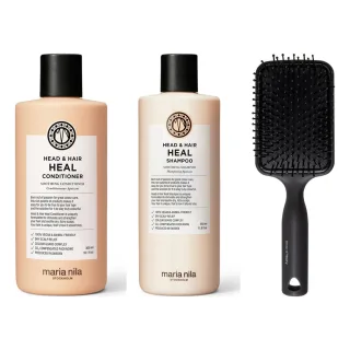maria nila Scalp Care & Styling Essentials Shampoo & Conditioner & Paddle Brush
