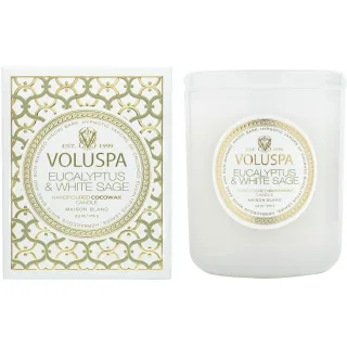 Voluspa Classic Boxed Candle Eucalyptus & White Sage