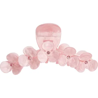 Dark Flower Hair Claw X Large Pale Rose W/Pale Rose