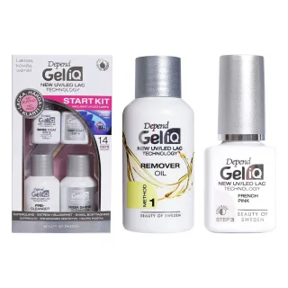 Depend Gel Manicure Starter Set Start Kit, Remover Oil & French Pink
