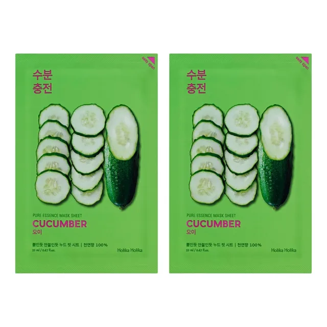 Holika Holika Pure Essence Sheet Mask Duo Cucumber