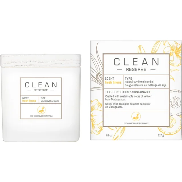 Clean Space Fresh Linens Candle