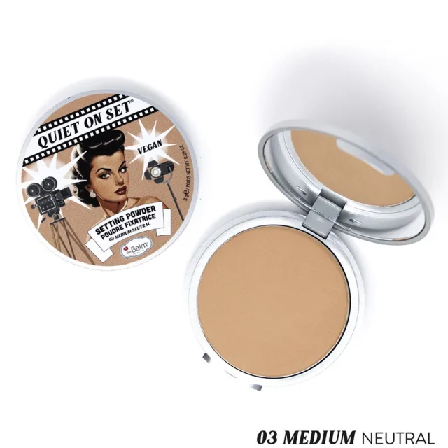 the Balm Quiet on the Set Setting Powder Medium Neutral