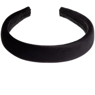 Dark Velvet Hair Band Broad Black