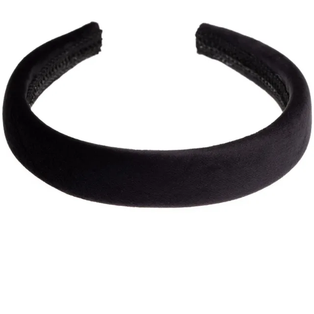 Dark Velvet Hair Band Broad Black