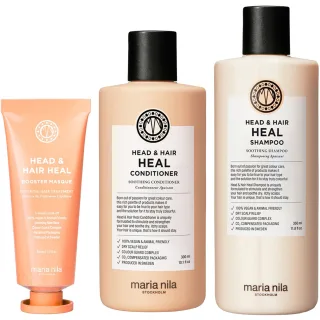 maria nila Head & Hair Heal Trio Shampoo Conditioner Booster Masque