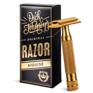 Dick Johnson Excuse My French Razor Gold Aiguise (closed comb)