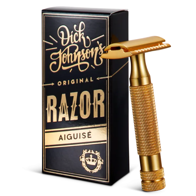 Dick Johnson Excuse My French Razor Gold Aiguise (closed comb)