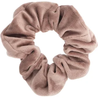 Dark Velvet Scrunchie Warm Taupe