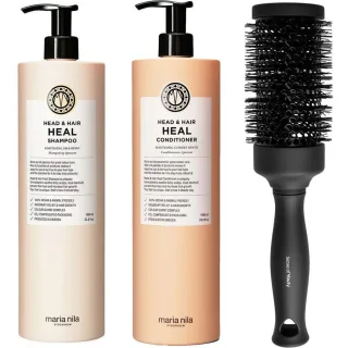maria nila Head & Hair Heal Ritual Set Shampoo Conditioner & Blowout Brush