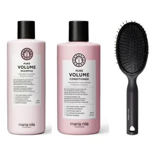 maria nila Volumizing Hair Care Essentials Shampoo & Conditioner & Brush