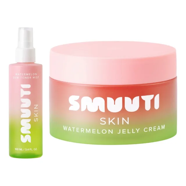 Smuuti Skin Watermelon Hydration Essentials Toner Mist & Jelly Cream
