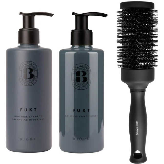 Björk FUKT Set Shampoo Conditioner & Blowout Brush