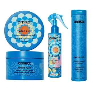 Amika Hydro Rush Intense Moisture Hair Set Shampoo Conditioner & Mask