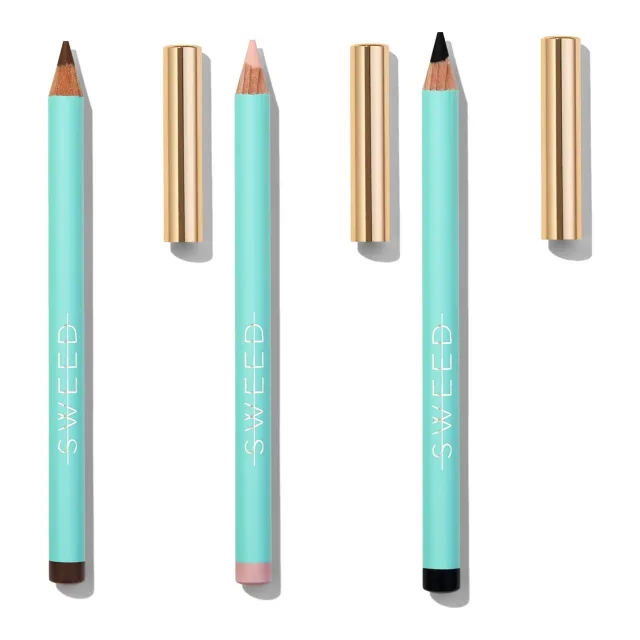 Sweed Satin Kohl Eye Pencil Trio Black, Bright & Dusty Brown