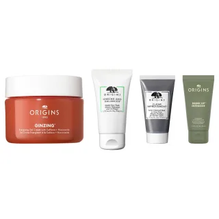 Origins Complete Skincare Essentials Set Cleanser Gel Cream Mask Night Mask