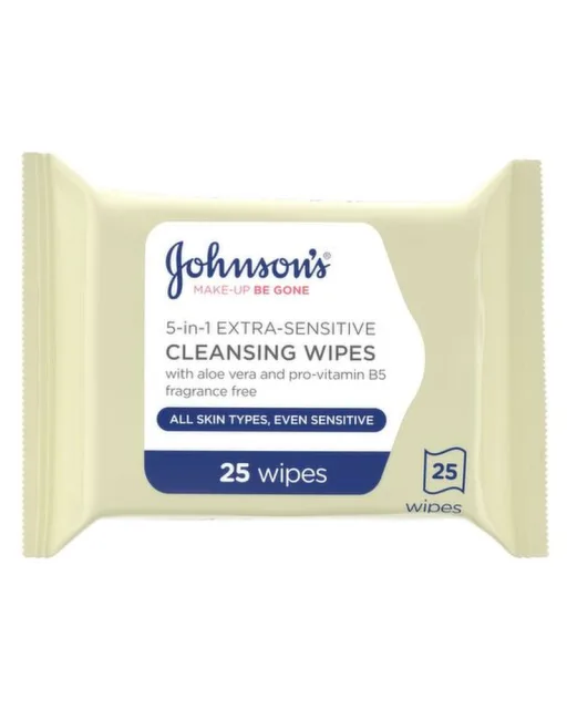 Johnsons Make-Up Be Gone 5-in-1 Extra-Sensitive Cleansing Wipes