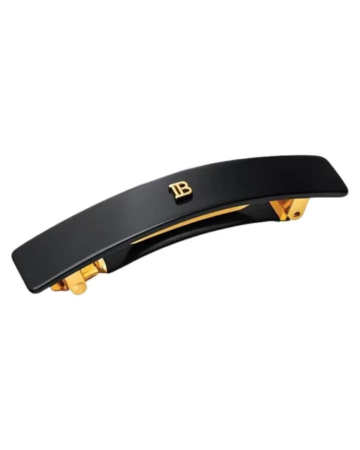 Balmain Cellulose Acetate Barrette pour Cheveux, Black