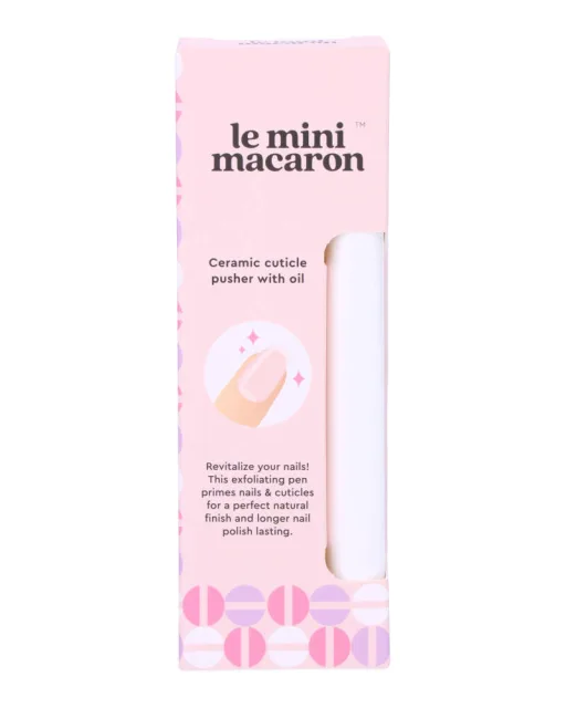 Le Mini Macaron Ceramic Cuticle Care Tool With Oil